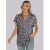 imageANRABESS Womens Short Sleeve Henley Tops V Neck Dressy Casual Loose Fit Shirts Summer Flowy Blouses 2025 Trendy ClothesBlue Purple Floral