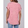 imageANRABESS Womens Short Sleeve Henley Tops V Neck Dressy Casual Loose Fit Shirts Summer Flowy Blouses 2025 Trendy ClothesPink White Floral