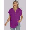 imageANRABESS Womens Short Sleeve Henley Tops V Neck Dressy Casual Loose Fit Shirts Summer Flowy Blouses 2025 Trendy ClothesPurple