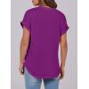 imageANRABESS Womens Short Sleeve Henley Tops V Neck Dressy Casual Loose Fit Shirts Summer Flowy Blouses 2025 Trendy ClothesPurple