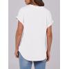 imageANRABESS Womens Short Sleeve Henley Tops V Neck Dressy Casual Loose Fit Shirts Summer Flowy Blouses 2025 Trendy ClothesWhite
