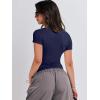 imageANRABESS Womens Short Sleeve Summer T Shirts Crew Neck Slim Fit Basic Tees 2025 Crop Tops Y2k Clothes OutfitsDark Blue
