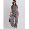 imageANRABESS Womens Short Sleeve Summer T Shirts Crew Neck Slim Fit Basic Tees 2025 Crop Tops Y2k Clothes OutfitsDeep Grey