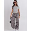 imageANRABESS Womens Short Sleeve Summer T Shirts Crew Neck Slim Fit Basic Tees 2025 Crop Tops Y2k Clothes OutfitsGrey