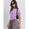 imageANRABESS Womens Short Sleeve Summer T Shirts Crew Neck Slim Fit Basic Tees 2025 Crop Tops Y2k Clothes OutfitsPurple