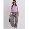 imageANRABESS Womens Short Sleeve Summer T Shirts Crew Neck Slim Fit Basic Tees 2025 Crop Tops Y2k Clothes OutfitsPurple