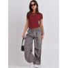 imageANRABESS Womens Short Sleeve Summer T Shirts Crew Neck Slim Fit Basic Tees 2025 Crop Tops Y2k Clothes OutfitsRed