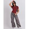 imageANRABESS Womens Short Sleeve Summer T Shirts Crew Neck Slim Fit Basic Tees 2025 Crop Tops Y2k Clothes OutfitsRed