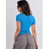 imageANRABESS Womens Short Sleeve Summer T Shirts Crew Neck Slim Fit Basic Tees 2025 Crop Tops Y2k Clothes OutfitsRoyal Blue
