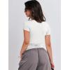imageANRABESS Womens Short Sleeve Summer T Shirts Crew Neck Slim Fit Basic Tees 2025 Crop Tops Y2k Clothes OutfitsWhite