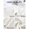 imageANRABESS Womens Short Sleeve Sweaters Wool Blend Crew Neck Sweater Shirts Business Casual Work Tops 2025 Summer OutfitsCream White