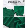imageANRABESS Womens Short Sleeve Sweaters Wool Blend Crew Neck Sweater Shirts Business Casual Work Tops 2025 Summer OutfitsDeep Green