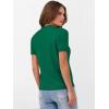 imageANRABESS Womens Short Sleeve Sweaters Wool Blend Crew Neck Sweater Shirts Business Casual Work Tops 2025 Summer OutfitsDeep Green