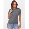 imageANRABESS Womens Short Sleeve Sweaters Wool Blend Crew Neck Sweater Shirts Business Casual Work Tops 2025 Summer OutfitsDeep Grey