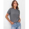 imageANRABESS Womens Short Sleeve Sweaters Wool Blend Crew Neck Sweater Shirts Business Casual Work Tops 2025 Summer OutfitsDeep Grey