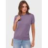 imageANRABESS Womens Short Sleeve Sweaters Wool Blend Crew Neck Sweater Shirts Business Casual Work Tops 2025 Summer OutfitsGrey Purple