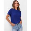 imageANRABESS Womens Short Sleeve Sweaters Wool Blend Crew Neck Sweater Shirts Business Casual Work Tops 2025 Summer OutfitsRoyal Blue