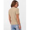 imageANRABESS Womens Short Sleeve Sweaters Wool Blend Crew Neck Sweater Shirts Business Casual Work Tops 2025 Summer OutfitsSand Khaki