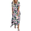 imageANRABESS Womens Summer Casual Loose Short Sleeve Long T Shirt Dress Split Maxi Beach Sundress Travel Vacation OutfitsFloral Green Pink