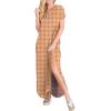imageANRABESS Womens Summer Casual Loose Short Sleeve Long T Shirt Dress Split Maxi Beach Sundress Travel Vacation OutfitsFloral Yellow Purple