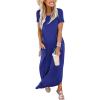 imageANRABESS Womens Summer Casual Loose Short Sleeve Long T Shirt Dress Split Maxi Beach Sundress Travel Vacation OutfitsRoyal Blue