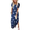 imageANRABESS Womens Summer Casual Loose Short Sleeve Long T Shirt Dress Split Maxi Beach Sundress Travel Vacation OutfitsStar