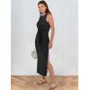 imageANRABESS Womens Summer Casual Sleeveless T Shirt Midi Dress Slim Fit Tie Waist Split Tank Long Dresses 2025 Vacation SundressBlack