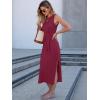 imageANRABESS Womens Summer Casual Sleeveless T Shirt Midi Dress Slim Fit Tie Waist Split Tank Long Dresses 2025 Vacation SundressBurgundy