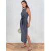imageANRABESS Womens Summer Casual Sleeveless T Shirt Midi Dress Slim Fit Tie Waist Split Tank Long Dresses 2025 Vacation SundressDeep Gray