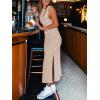 imageANRABESS Womens Summer Casual Sleeveless T Shirt Midi Dress Slim Fit Tie Waist Split Tank Long Dresses 2025 Vacation SundressStriped Brown