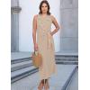 imageANRABESS Womens Summer Casual Sleeveless T Shirt Midi Dress Slim Fit Tie Waist Split Tank Long Dresses 2025 Vacation SundressStriped Brown
