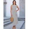 imageANRABESS Womens Summer Casual Sleeveless T Shirt Midi Dress Slim Fit Tie Waist Split Tank Long Dresses 2025 Vacation SundressStriped Grey