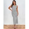imageANRABESS Womens Summer Casual Sleeveless T Shirt Midi Dress Slim Fit Tie Waist Split Tank Long Dresses 2025 Vacation SundressStriped Grey