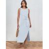 imageANRABESS Womens Summer Casual Sleeveless T Shirt Midi Dress Slim Fit Tie Waist Split Tank Long Dresses 2025 Vacation SundressStriped Light Blue