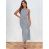 imageANRABESS Womens Summer Casual Sleeveless T Shirt Midi Dress Slim Fit Tie Waist Split Tank Long Dresses 2025 Vacation SundressStriped Navy Blue