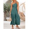 imageANRABESS Womens Summer Straps One Shoulder High Waist Dressy Casual Wide Leg Linen Jumpsuit Romper Beach Travel OutfitsBlue