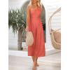 imageANRABESS Womens Summer Straps One Shoulder High Waist Dressy Casual Wide Leg Linen Jumpsuit Romper Beach Travel OutfitsPeach