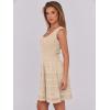 imageANRABESS Womens Sundress Beach Vacation Mini Tank Dresses Summer Casual Crochet Knit Scoop Neck Sleeveless DressBeige