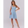 imageANRABESS Womens Sundress Beach Vacation Mini Tank Dresses Summer Casual Crochet Knit Scoop Neck Sleeveless DressBlue