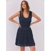 imageANRABESS Womens Sundress Beach Vacation Mini Tank Dresses Summer Casual Crochet Knit Scoop Neck Sleeveless DressNavy Blue