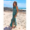 imageANRABESS Womens Swimsuit Cover Up Sleeveless Hollow Knit Bikini Swimwear Bathing Suit Coverup Crochet Beach DressCyan
