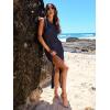 imageANRABESS Womens Swimsuit Cover Up Sleeveless Hollow Knit Bikini Swimwear Bathing Suit Coverup Crochet Beach DressNavy Blue