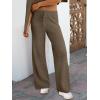 imageANRABESS Womens Two Piece Outfits Sweater Sets Waffle Knit Pullover Wide Leg Pants Tracksuit Sweatsuits Matching Lounge SetDeep Brown