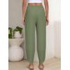 imageANRABESS Womens Wide Leg Palazzo Capri Pants 2025 Summer Casual Loose High Waisted Lounge Flowy Cropped Beach Work TrousersArmy Green