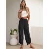 imageANRABESS Womens Wide Leg Palazzo Capri Pants 2025 Summer Casual Loose High Waisted Lounge Flowy Cropped Beach Work TrousersBlack
