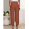 imageANRABESS Womens Wide Leg Palazzo Capri Pants 2025 Summer Casual Loose High Waisted Lounge Flowy Cropped Beach Work TrousersCaramel
