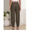 imageANRABESS Womens Wide Leg Palazzo Capri Pants 2025 Summer Casual Loose High Waisted Lounge Flowy Cropped Beach Work TrousersCoffee