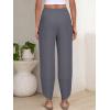 imageANRABESS Womens Wide Leg Palazzo Capri Pants 2025 Summer Casual Loose High Waisted Lounge Flowy Cropped Beach Work TrousersGrey