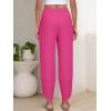 imageANRABESS Womens Wide Leg Palazzo Capri Pants 2025 Summer Casual Loose High Waisted Lounge Flowy Cropped Beach Work TrousersHot Pink
