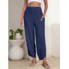 imageANRABESS Womens Wide Leg Palazzo Capri Pants 2025 Summer Casual Loose High Waisted Lounge Flowy Cropped Beach Work TrousersNavy Blue